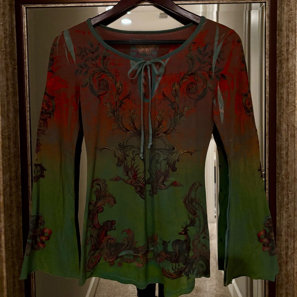 Artistic Multi-colored Top